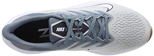 Nike Zoom Winflo 7, Men's Running Shoe, Photon Dust/White-Obsidian-Ozone Blue, 7.5 UK (42 EU)