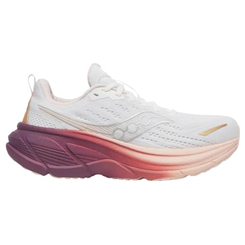 Saucony Women's Hurricane 25 Sneaker, White/Cameo, 8