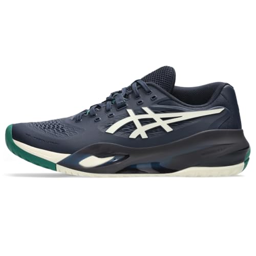 ASICS Men's Gel-Resolution X Tennis Shoes, 7.5, Midnight/Cream