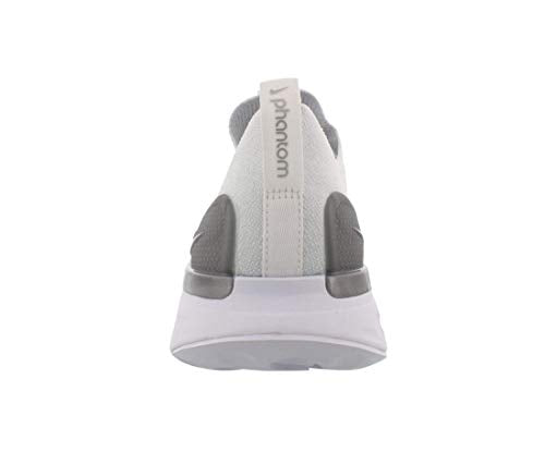 Nike React Phantom Run Flyknit 2 Women's Road Running Shoes (CJ0280-100, True White/White/Pure Platinum/Metallic Silver) Size 5.5