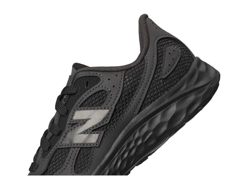 New Balance Kid's Fresh Foam Arishi Lux V1 Lace-Up Running Shoe, Black/Black Cement, 5.5 M Big Kid