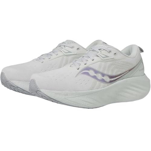 Saucony Women's Triumph 22 Sneaker, White/Foam, 9.5