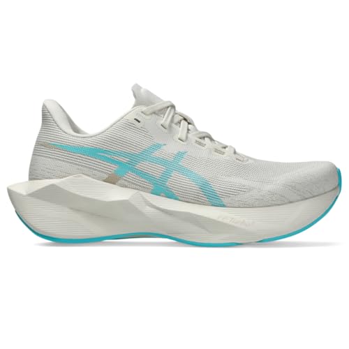 ASICS Women's NOVABLAST 6 Running Shoes, 8, Soft Oat/Energy Aqua