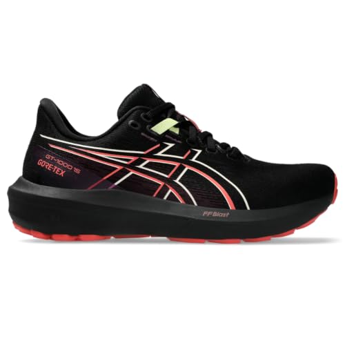 ASICS Women's GT-1000 15 GTX Running Shoes, 8, Black/Dark Aubergine