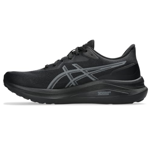 ASICS Men's GT-1000 13 Running Shoes, 10, Black/Steel Grey