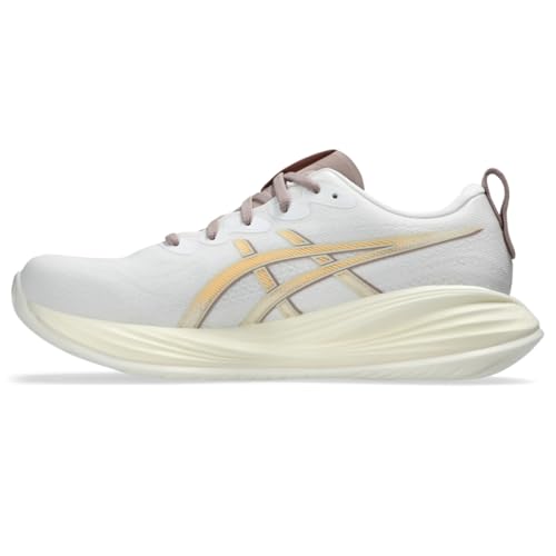 ASICS Men's Gel-Cumulus 27 Running Shoe, 14, White/Fawn