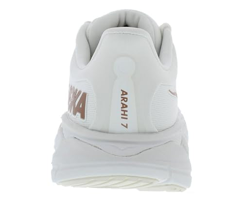 Hoka Women's Arahi 7 Blanc De Blanc/Rose Gold 8 Medium