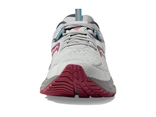 Saucony Omni 21 Womens Shoes Size 8, Color: Concrete/Berry/Grey