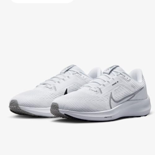 Nike Men's Air Zoom Pegasus Sneaker, White Black Photon Powder Grey Wolf, 7.5 UK