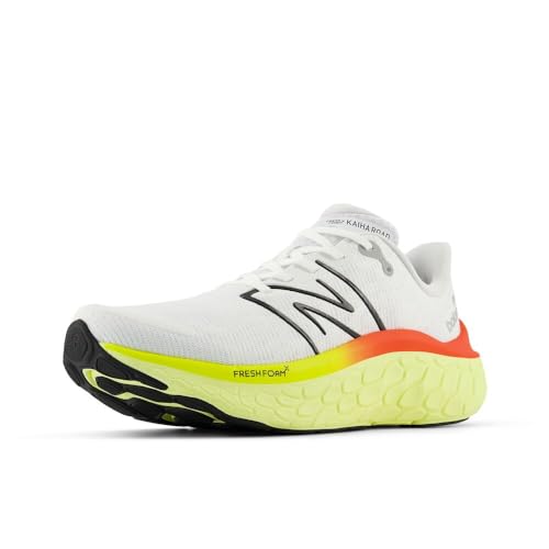 Men's New Balance Fresh Foam X Kaiha Road v1 Running Shoes in White/Black/Neo Flame product image