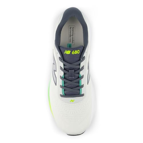 New Balance Men's Fresh Foam 680 V9 Running Shoe, Reflection/Grey Matter, 12 XW