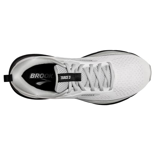 Brooks Women’s Trace 3 Neutral Running Shoe - White/Oyster/Black - 10 Wide