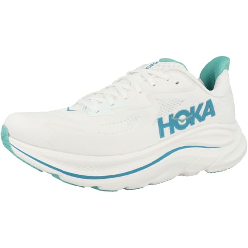 Hoka Men's Clifton 10 White/Skyward Blue 11.5 Medium - alternate view 4