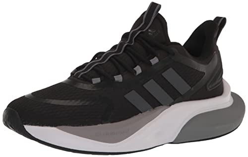 Adidas Men's Alphabounce+ Running Shoe, Black/Carbon/Grey, 12