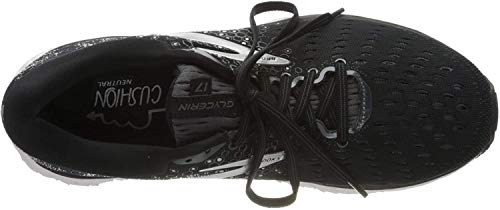 Brooks Mens Glycerin 17 Running Shoes, Black/Ebony/Silver, Black Ebony Silver, 9