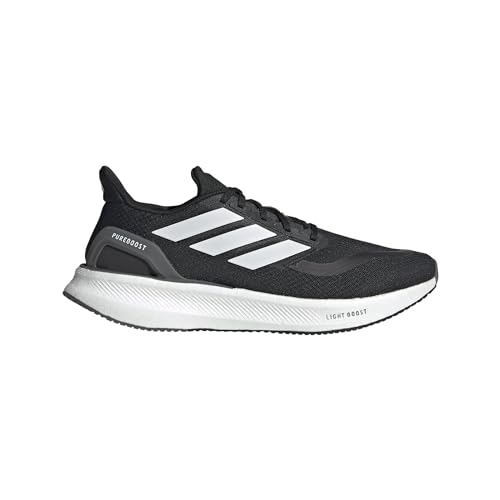 Adidas Men's Pureboost 5, Black/White/Grey, 11
