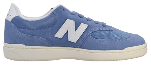 New Balance Men's 080 Court Sneaker, Fairweather Blue/Nb 103 White, 8