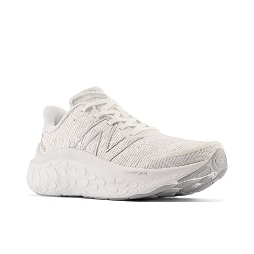 New Balance Women's Fresh Foam X Kaiha Road V1 Running Shoe, White/Quartz Grey/Silver Metalic, 8 W