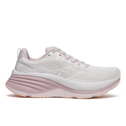 Saucony Women's Hurricane 24 Sneaker, Cloud/Bloom, 8.5