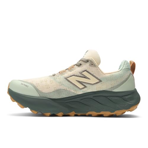 New Balance Women's Fresh Foam X Hierro V9 Trail Running Shoe, Calcium/Dark Juniper, 5 W