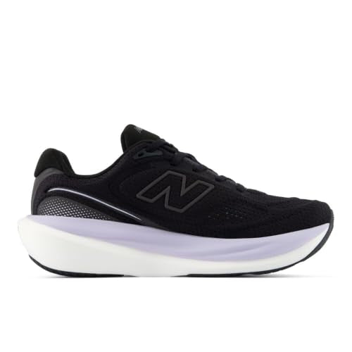 New Balance Women's Fresh Foam X 1080 V15 Running Shoe, Black/Smoked Violet, 9 Wide