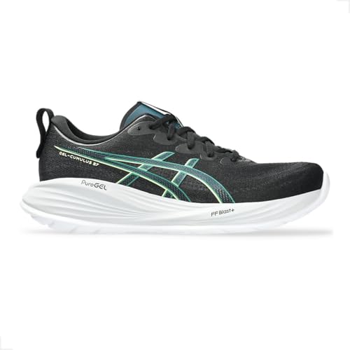 ASICS Men's Gel-Cumulus 27 Sneaker, Black Lucid Yellow, 10.5 US