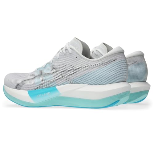ASICS Unisex Magic Speed 5 Running Shoes, 7.5M / 9W, White/Pure Silver