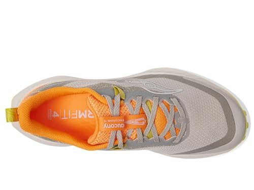 Saucony Women's Peregrine 15 Sneaker, Dove/Peel, 6