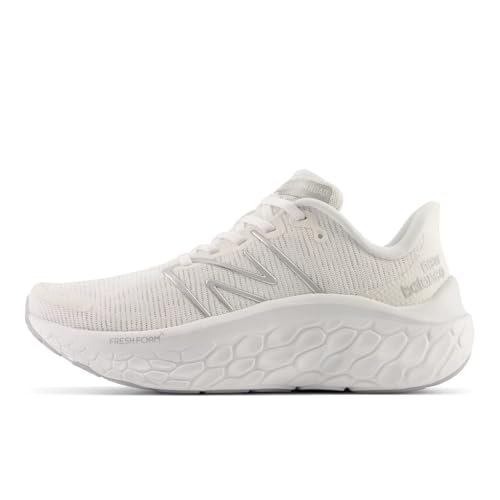 New Balance Women's Fresh Foam X Kaiha Road V1 Running Shoe, White/Quartz Grey/Silver Metalic, 9 W