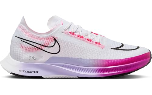 Nike Streakfly Men's Road Racing Shoes (DJ6566-104, White/Vivid Grape/Purple Agate/Black) Size 12