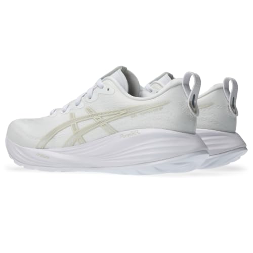ASICS Women's Gel-Cumulus 27 Running Shoes, 8.5, White/Lake Grey