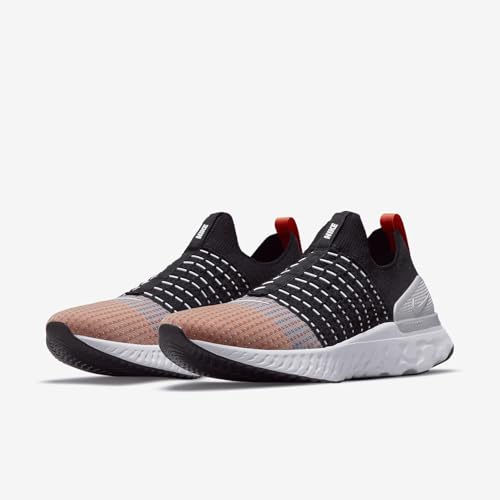 Nike Men's React Phantom Run Fk 2 Running Cj0277 Shoes, Black/Team Orange/Electric Gre, 9