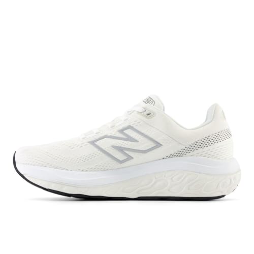 New Balance Women's Fresh Foam X 860 V14 Running Shoe, White/Sea Salt/Black, 11 M