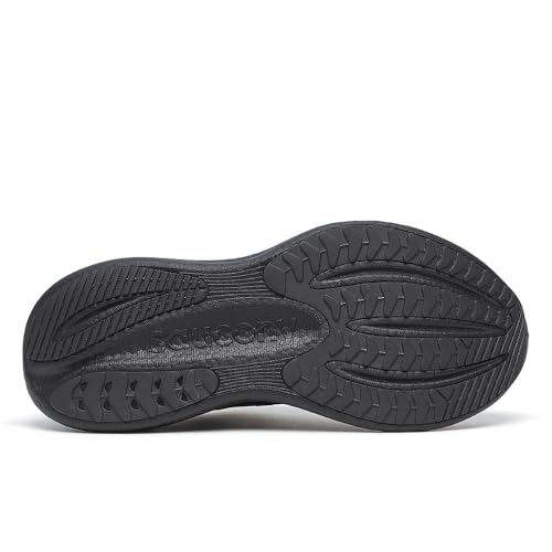 Saucony Men's Triumph 23 Wide Sneaker, Triple Black, 7.5 US Wide