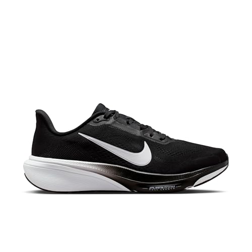 Nike Women's Air Zoom Pegasus 42 Sneaker, Black/White/Iron Grey, 9 Wide