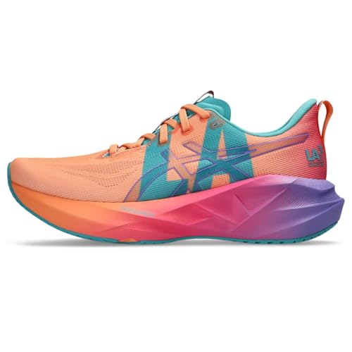 ASICS Unisex NOVABLAST 5 Running Shoes, 12M / 13.5W, Mojave/Amethyst