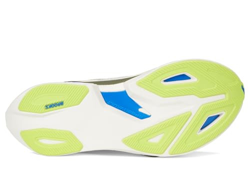 Brooks Men's Hyperion Max 3 Blanc/Acid Lime/Blue 12.5 Medium