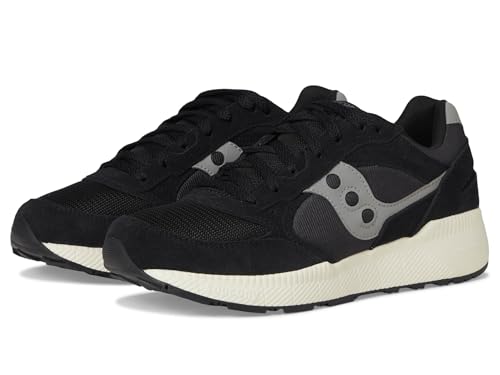 Saucony Unisex-Adult Eclipse Sneaker, Black/Grey, 11