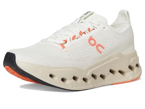 On Womens Cloudsurfer Max Ivory/Salmon 9 M