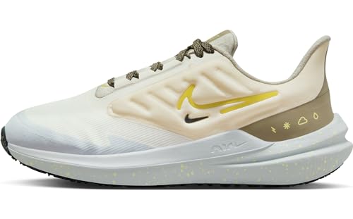 Nike Air Winflo Shield Womens Running Trainers DM1104 Sneakers Shoes (UK 7 US 9.5 EU 41, Pale Ivory high Voltage 100)