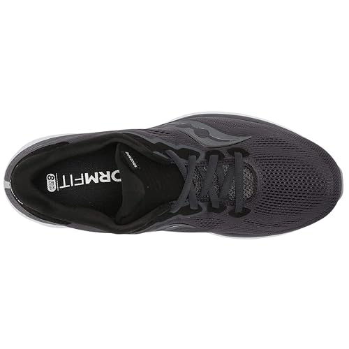 Saucony Men's Ride 14 Sneaker, Charcoal/Black, 8.5