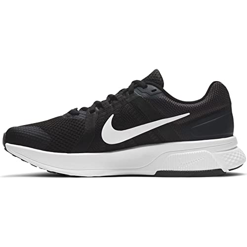 Nike Women's W Run Swift 2 Shoe, Black White Dk Smoke Grey, 8