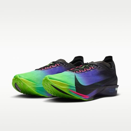 Nike Streakfly 2 Glam Road Racing Shoes (Dark Obsidian/Electric Green/Purple Dynasty/Black) Size 14