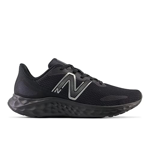 New Balance Women's Fresh Foam Arishi V4 Slip-Resistant Running Shoe, Black/Black Metallic/Black, 12 M