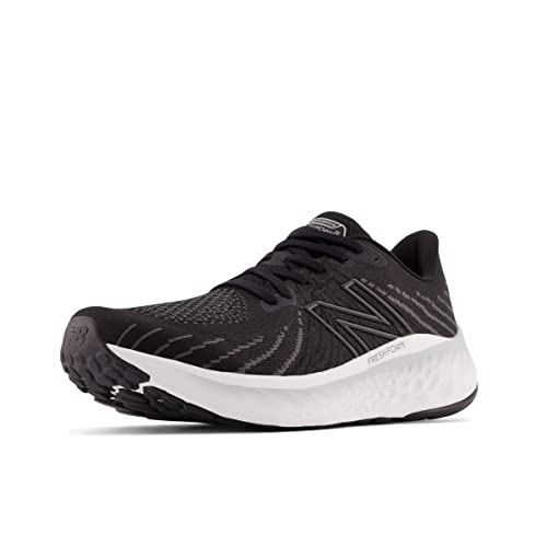 New Balance Men's Fresh Foam X Vongo V5 Running Shoe, Black/Phantom/Steel, 8.5 Wide US