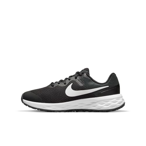 Nike Kid's Revolution 6 NN Grade School Unisex Running Shoes, Black/White-Dk Smoke Grey, 6.5 M US - product image