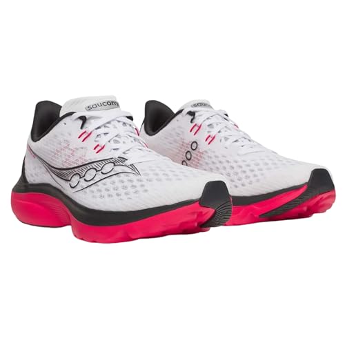 Saucony Men's Kinvara 16 Sneaker, White/Red, 11