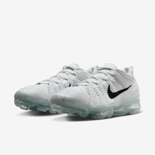 Nike Air Vapormax 2023 Flyknit Men's Shoes (DV1678-102, White/White/Pure Platinum/Black) Size 7