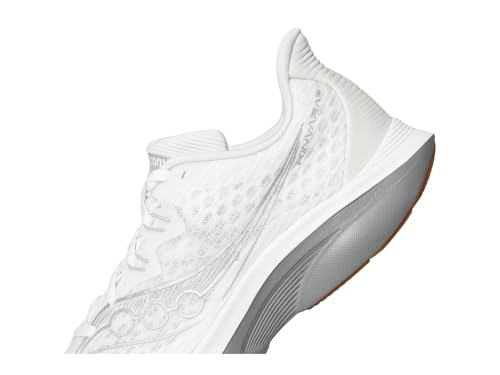 Saucony Men's Kinvara 16 Sneaker, White/Gum, 11.5