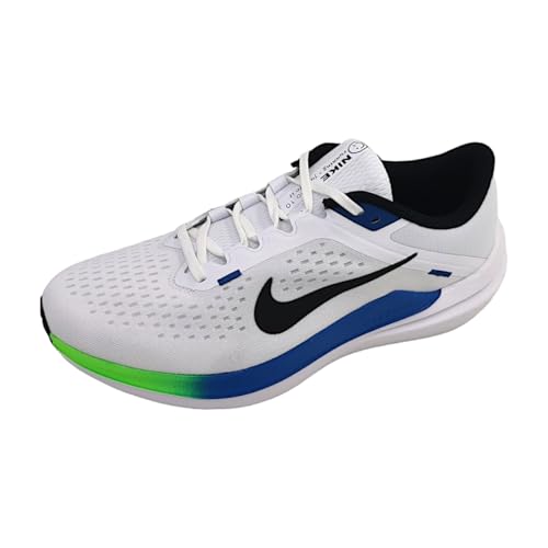 Nike Winflo 10 Men's Road Running Shoes (DV4022-103, White/Star Blue/Green Strike/Black) Size 9.5